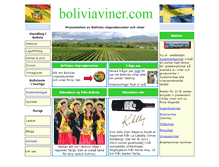 Tablet Screenshot of boliviaviner.com